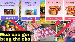 El Dorado Cách mua các gói trong El Dorado M và busidol game world bằng thẻ cào điện thoại 😊 [upl. by Nnylidnarb]