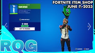 TEAM SPACE EMOTE IS BACK FORTNITE ITEM SHOP June 7 2023 [upl. by Artenak]