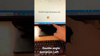 Double Angle Quotation Left Symbol ‼️ shorts computer msword [upl. by Kenon]