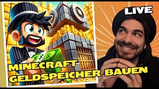 Minecraft Geldspeicher bauen Riesige Schatzkammer LIVE [upl. by Reagen388]