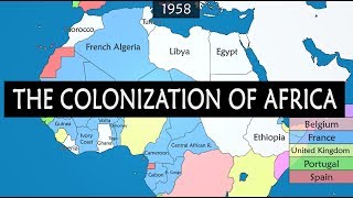 Colonization of Africa  Summary on a Map [upl. by Ilaire]