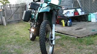 KLR 650 running lights upgrades [upl. by Vassell]