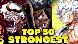 Ranking the TOP 30 STRONGEST in One Piece ft Parvision MARSHALLDPREACH KevDOG and more [upl. by Ylremik566]