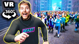 360° VR  MrBeast VS 1000000 FANS [upl. by Lexy]