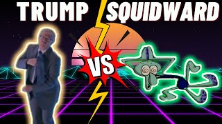 The strangest comparison youve ever seen Trump vs Squidward in the song Skibidi Dom Dom Da Da [upl. by Herald]