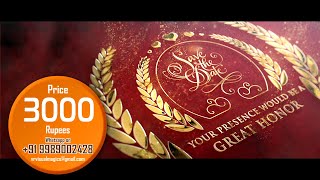 Best  Indian  cinematic  Wedding Invitation video  Save The date video  2017  Project 20 [upl. by Oona]