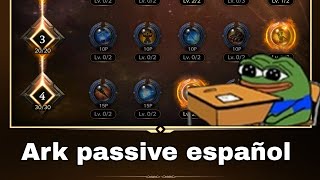 Lost ark Guia de Ark passive T4 español [upl. by Ranchod]