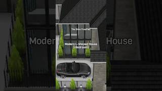 MODERN LSHAPED HOUSE housedesign simsfreeplay shorts thesimsfreeplay [upl. by Ariday352]