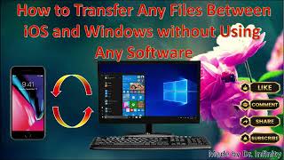 How to transfer any files between iPhone and Windows without using software [upl. by Ecneret]