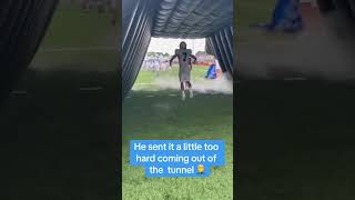 Football entrance gone wrong 😬🤦‍♂️ shorts [upl. by Erin]