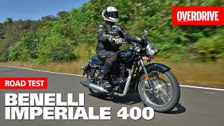 Benelli Imperiale 400  Road Test Review  OVERDRIVE [upl. by Nnawtna]