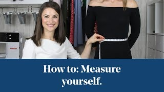 How To Measure Bust Waist Hip [upl. by Kenleigh511]