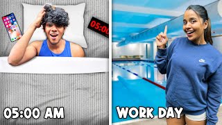 Work Day In The Life In Melbourne  24 Hours  සිංහල vlog  Yash and Hass [upl. by Dyol249]