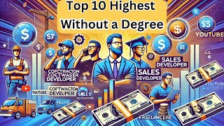 Top 10 Highest Paying Jobs Without a Degree [upl. by Aisercal216]