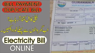 How To Check Gepco Bill Online  how to print duplicate electricity bill online [upl. by Gilly]