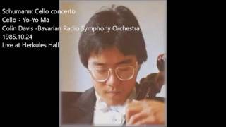 Schumann Cello concerto／YoYo Ma [upl. by Elakram689]