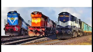 Colorful Fast Indian Trains amp Locomotives  Indian Railways [upl. by Odracer]