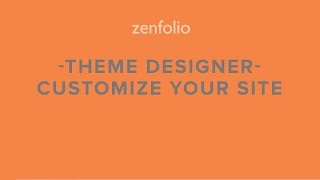 How to customize your websites colors and fonts  Zenfolio Theme Designer  Zenfolio Classic [upl. by Castillo]