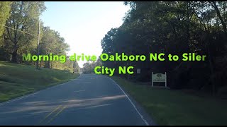 NORTH CAROLINA BACKROADS  Morning drive Oakboro NC to Siler City NC on country roads  ASMR [upl. by Yezdnil]