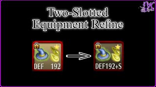 Toram Online  TwoSlotted Equipment Refine Full LUK with Mithril Ore only [upl. by Voss122]