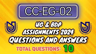 CC EG 2  NSOU UG Assignment CC EG 2 [upl. by Kynan]