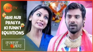 Abhi ने पहना Ladies Attire  Abhi aur Pragya ki Funny Equations  Kumkum Bhagya  zeetv [upl. by Adnilak]