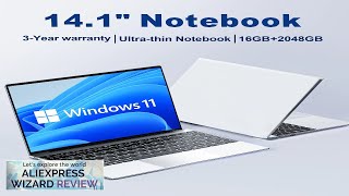 141quot Ultra Slim Laptop 16GB RAM 2TB SSD Intel N3700 Notebook Gamer Review [upl. by Weinhardt]