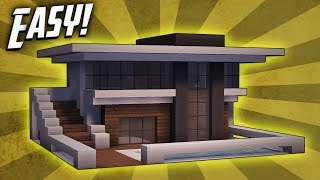 Minecraft How To Build A Small Modern House Tutorial 9 [upl. by Marjy]