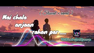 New hindi romantic song❤️🌹  Mai chala anjaan rahon par  Slowed  reverb new hindi song 2024 [upl. by Doria]