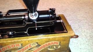 Edison Home Model A Phonograph quotLong Casequot [upl. by Gemina483]