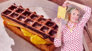 Eclair Wafels Brusselse wafels met vanillepudding en chocoladeganache  Sofie Dumont [upl. by Mariande33]