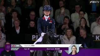 Charlotte Fry amp Glamourdale  FEI World Cup Dressage Freestyle [upl. by Phaih]