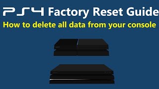 How to Factory Reset a PS4 Initialize Delete All Data [upl. by Gwyn867]