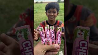 Yummy bites CHEWITS Strawberry 🍓 Flavor Gummies eating by villagee viralvideo satisfying fyp [upl. by Jerusalem]