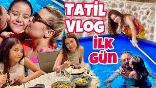 Tatil Vlog 1 İlk Gün Antalya Kalkan Tatilimiz [upl. by Enoved]