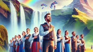 Lofsöngur  National Anthem of Iceland  Matthías Jochumsson  🇮🇸 [upl. by Alleira]