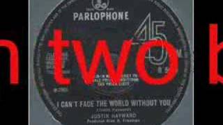 Justin Hayward  I Cant Face the World Without You [upl. by Asinet]