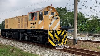 KTMB Class 19107 Shunter locomotive at Port Klang train line 1st time capturing this locomotive [upl. by Nicholle]