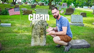 How to Clean a Headstone  Cleaning Headstones Explained [upl. by Noid]