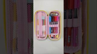 Cute doll theme mini pencil case with amazing stationery stationery schoolsupplies pencilbox [upl. by Norraj]