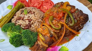 Brown Stewed Fish Jamaican Style Easy amp Delicious Stew Red Snapper [upl. by Imot]