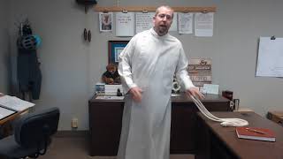 Acolyting How to Put on a Robe and Tie a Cincture [upl. by Rawdon]