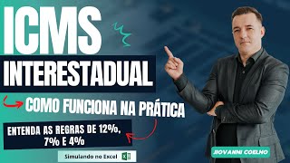 ICMS INTERESTADUAL COMO FUNCIONA NA PRÁTICA │ Aprenda suas regras de 12 7 e 4 [upl. by Lose739]