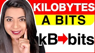 CONVERTIR de KILOBYTES a BITS EJEMPLOS y EXPLICACIÓN COMPLETA [upl. by Androw172]