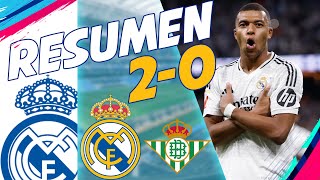 Resumen REAL MADRID vs REAL BETIS 20  LALIGA EA TEMPORADA 2425 realmadrid laliga futbol [upl. by Melodie]