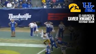 Xavier Nwankpa  Extends Iowas Lead With 52Yard PICK SIX  IOWAUK  2023 NCAAF SEASON [upl. by Gladstone]