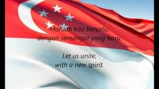 Singaporean National Anthem  quotMajulah Singapuraquot MSEN [upl. by Lindbom]