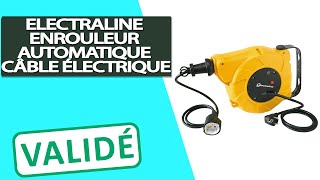 Avis Enrouleur de cable électrique automatique Electraline à ressort [upl. by Knorring6]