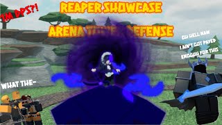 Updated Stats Reaper Showcase  Arena Tower Defense [upl. by Aerdnaed]