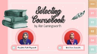 Choosing Your Coursebook By Alan Cunningsworth [upl. by Bresee]